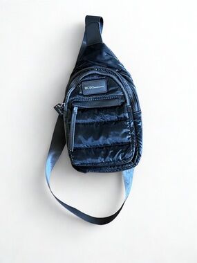 BCBGeneration Navy Quilted Sling Bag